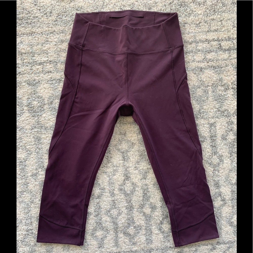 lululemon athletica Plum High-Rise Cropped Leggings
